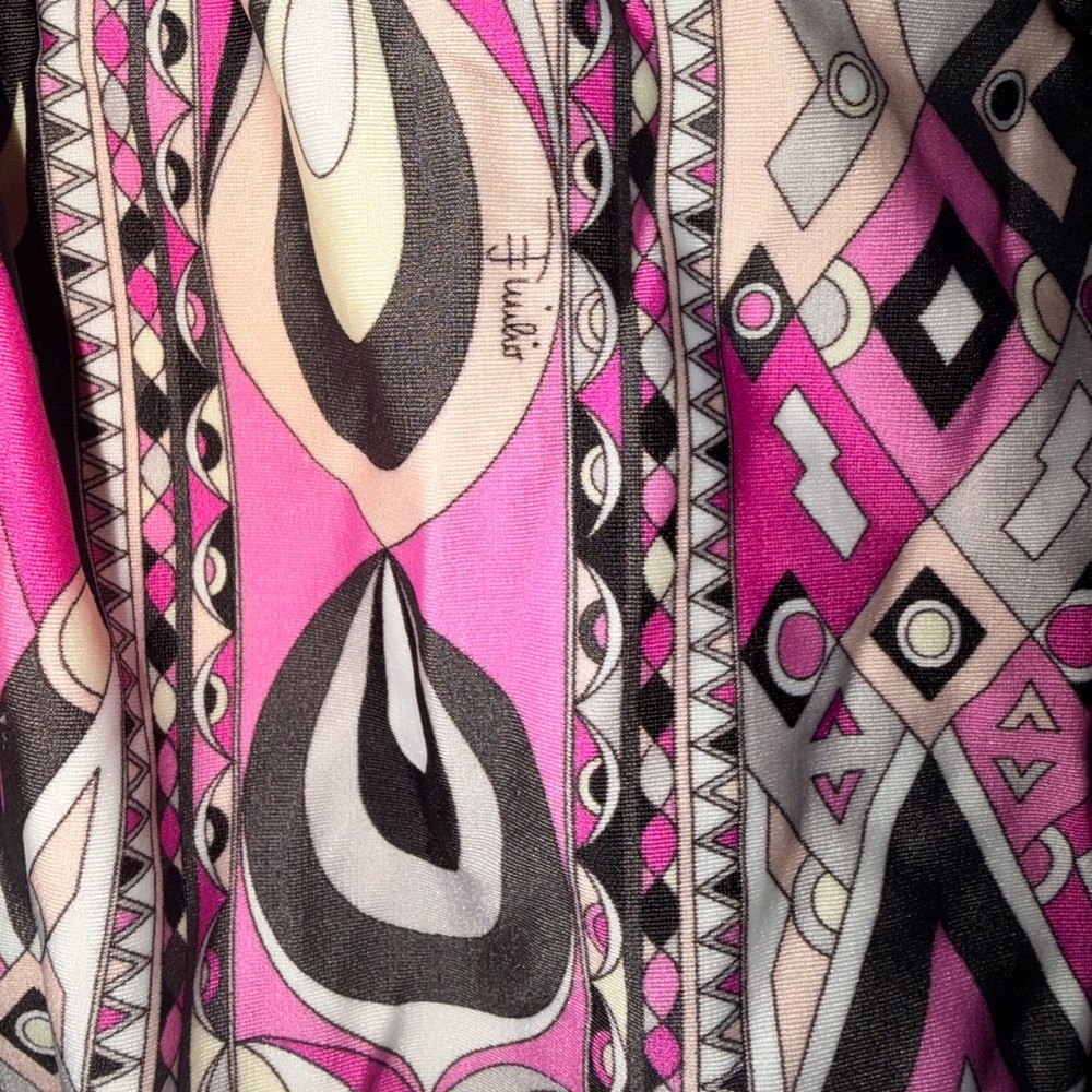 Emilio Pucci Vibrant Geometric Patterned Capri Pa… - image 2